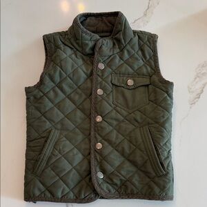 Kids Quilted Vest - Green